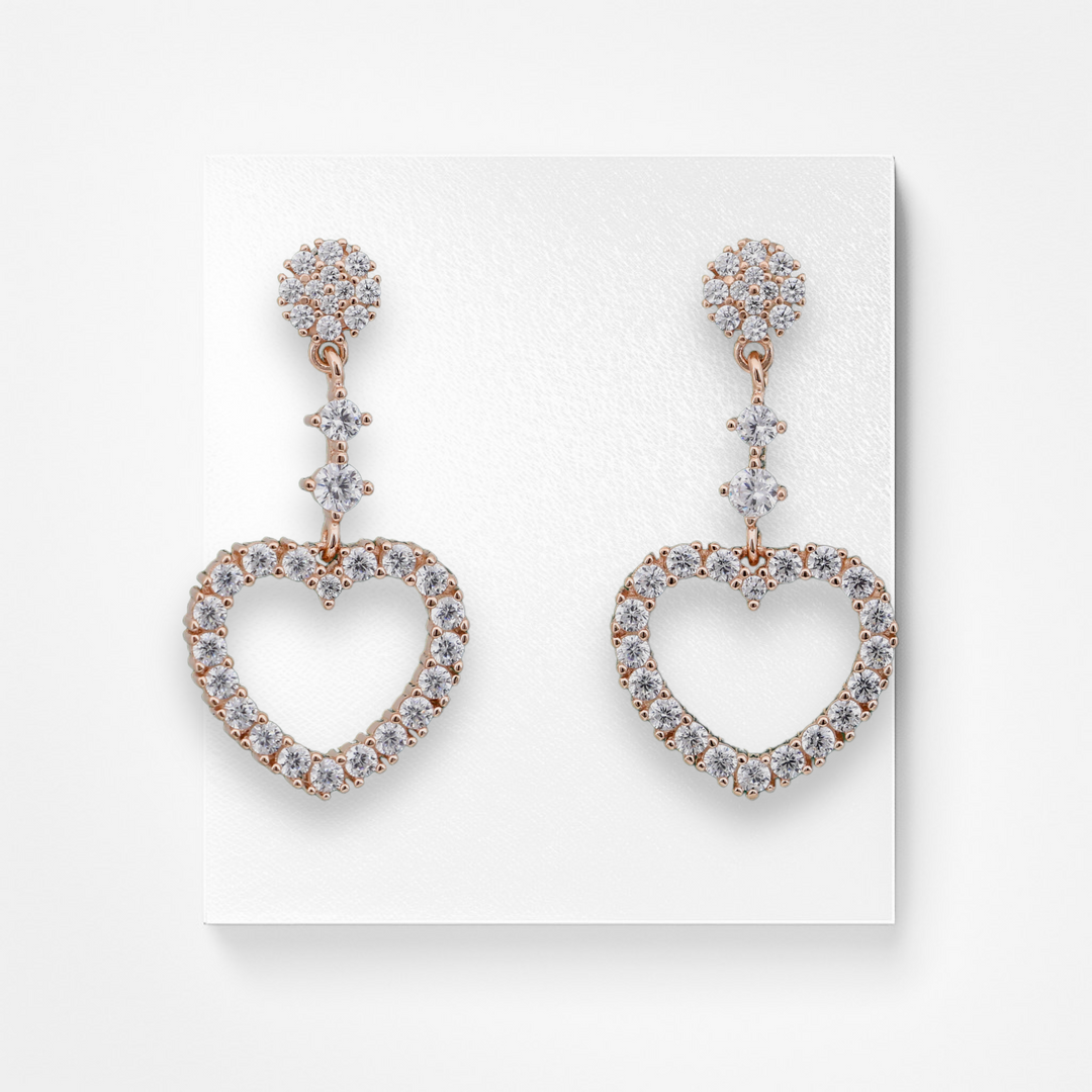 925 silver earrings- Trendy CZ-Studded Silver Earrings for a Glamorous Look