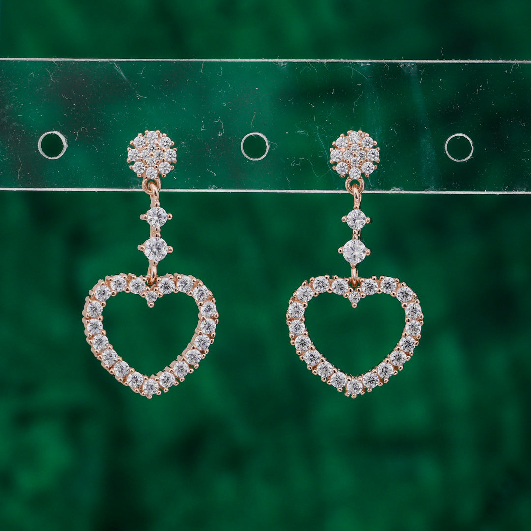 925 silver earrings- Trendy CZ-Studded Silver Earrings for a Glamorous Look