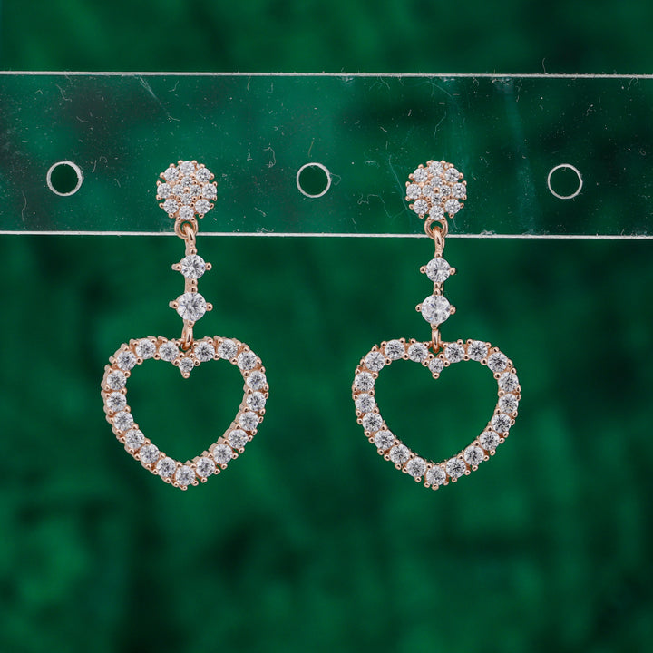 925 silver earrings- Trendy CZ-Studded Silver Earrings for a Glamorous Look
