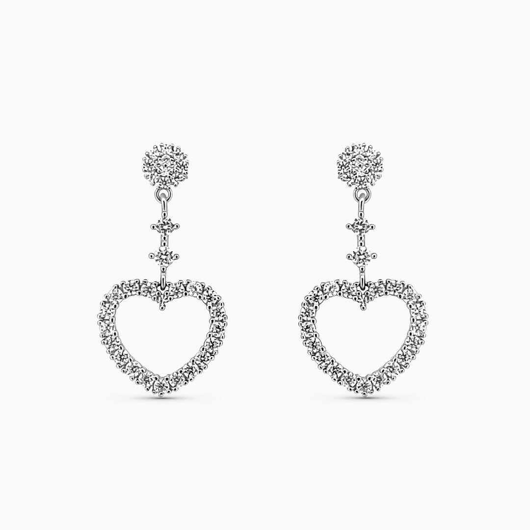 925 silver earrings- Luxury Silver Earrings with CZ Stones – Affordable Elegance