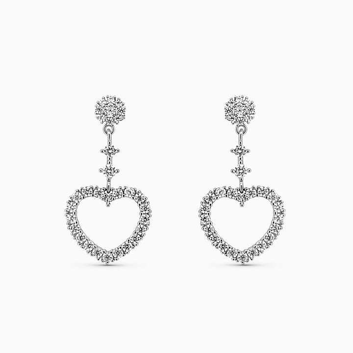 925 silver earrings- Luxury Silver Earrings with CZ Stones – Affordable Elegance