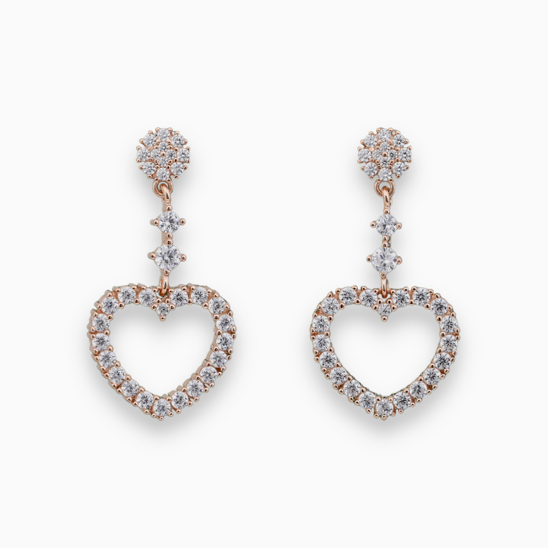 925 silver earrings- Trendy CZ-Studded Silver Earrings for a Glamorous Look