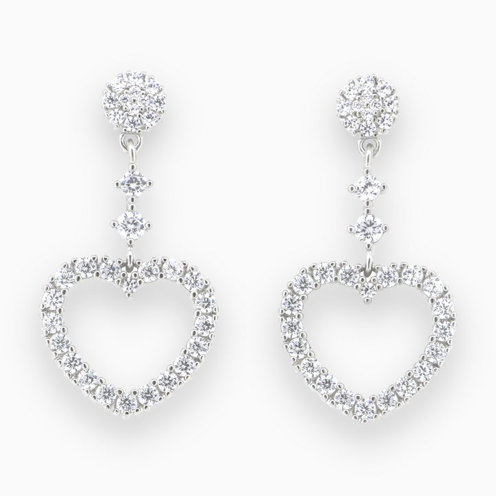 925 silver earrings- Luxury Silver Earrings with CZ Stones – Affordable Elegance