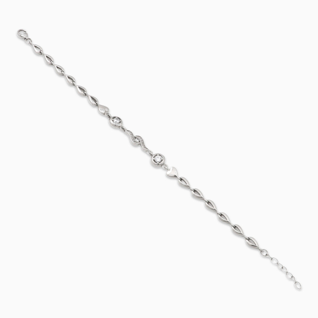 Angel eye Ladies Silver Bracelet