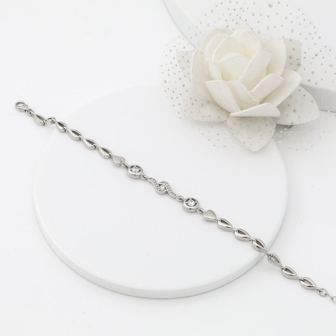 Angel eye Ladies Silver Bracelet