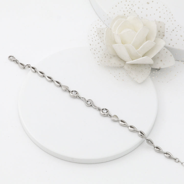 Angel eye Ladies Silver Bracelet
