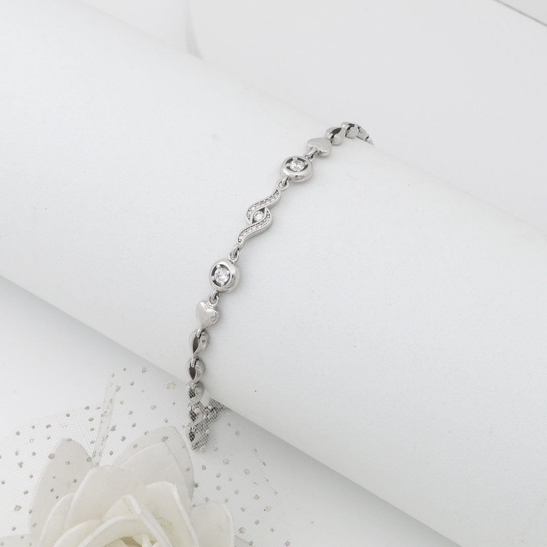 Angel eye Ladies Silver Bracelet
