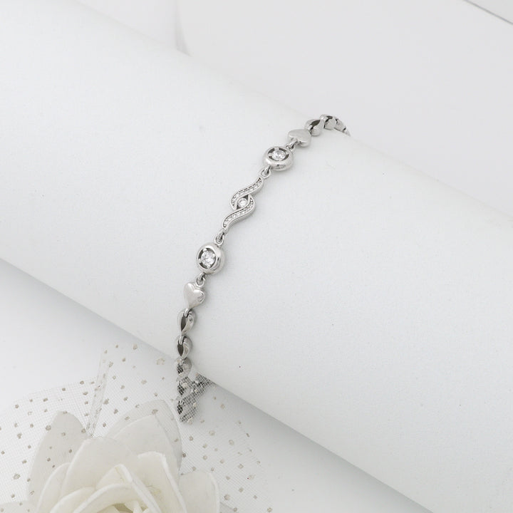 Angel eye Ladies Silver Bracelet